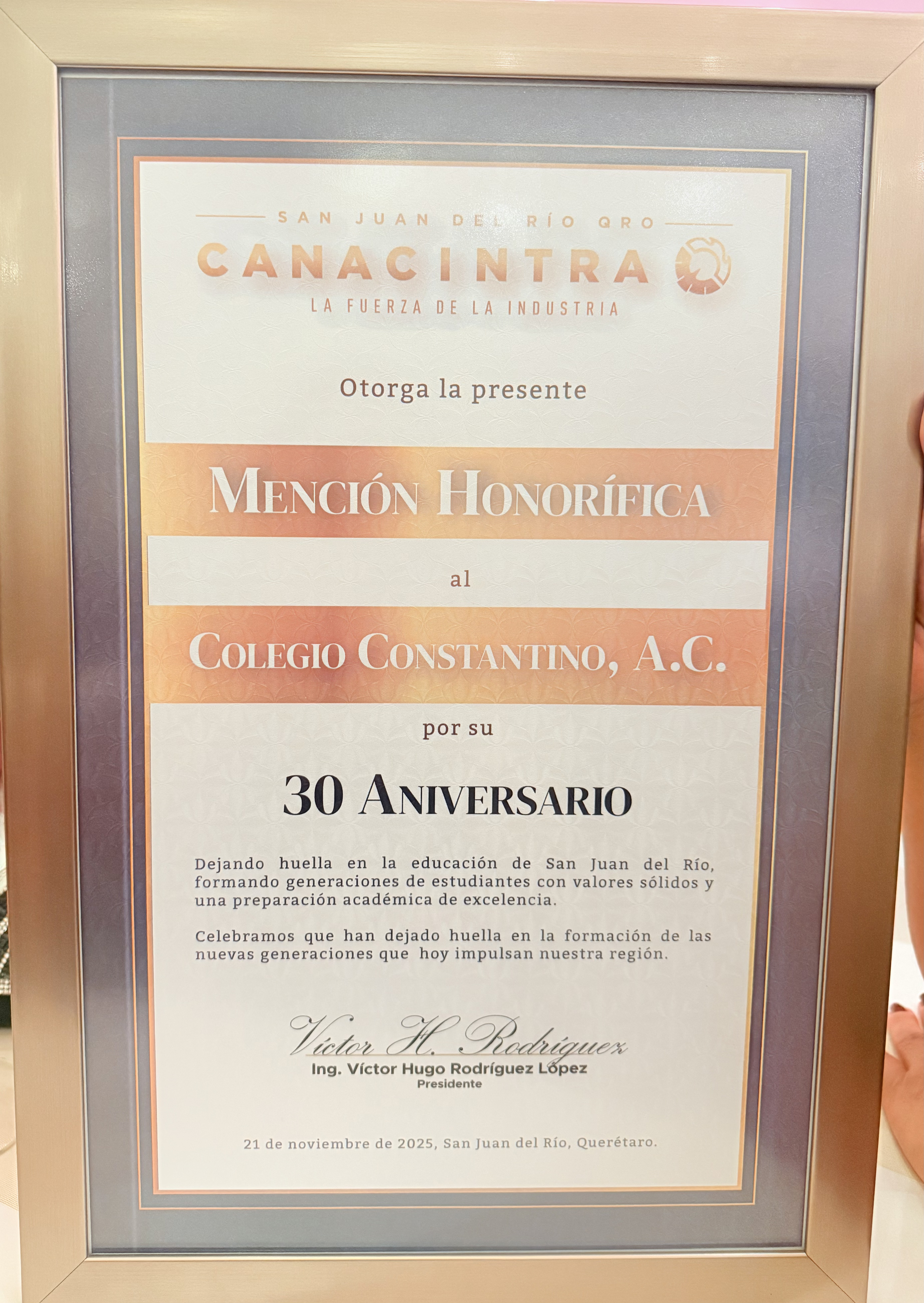 Reconociendo el esfuerzo y la excelencia